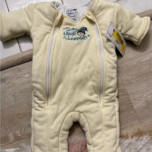 NWT Baby Merlin's Magic Sleepsuit Swaddle Wrap Transition, 3-6 Months, Yellow